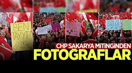 CHP'nin Sakarya mitinginden fotoraflar...